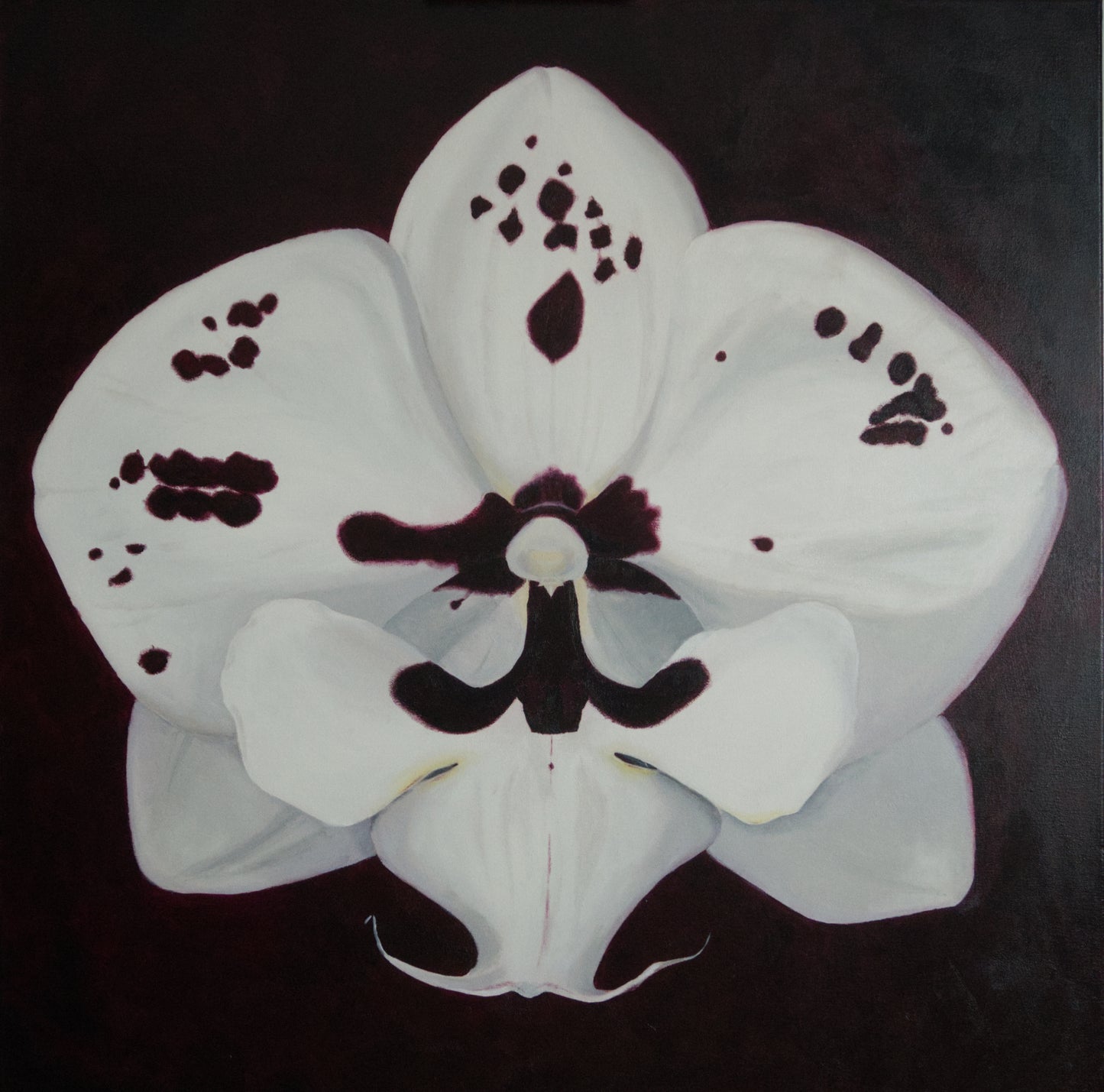 Do You See Me Now? III – Orchid Oil Painting