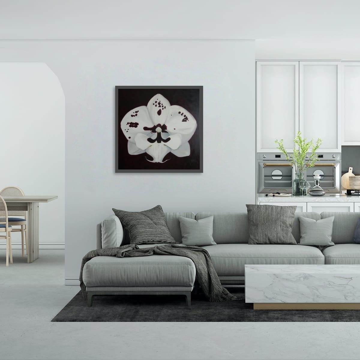 Do You See Me Now? III – Orchid Oil Painting