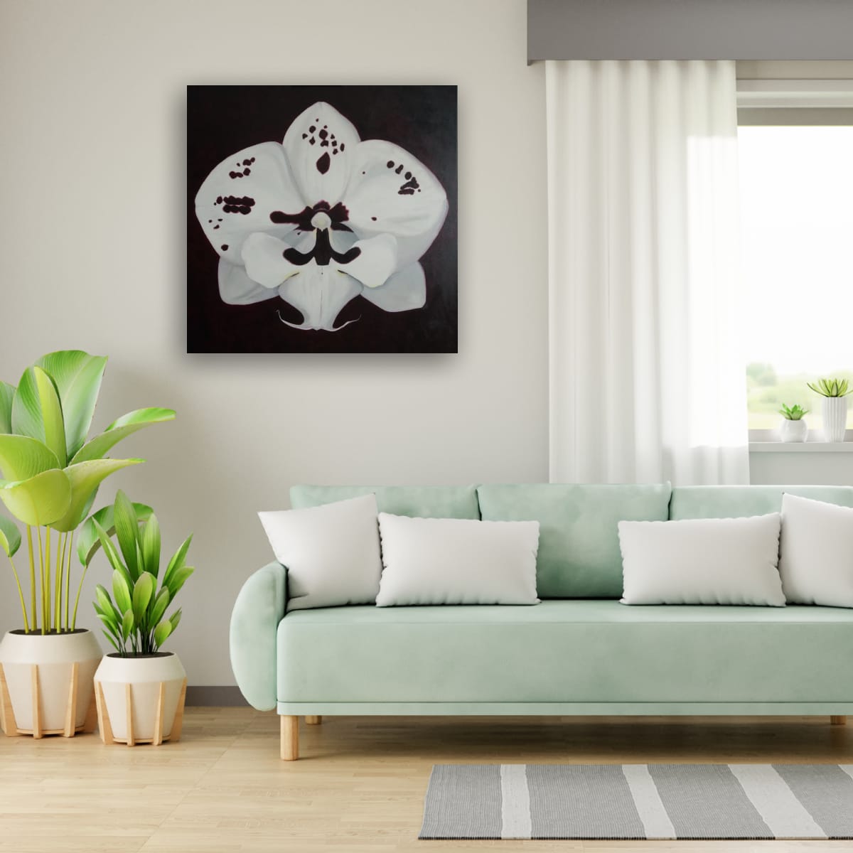 Do You See Me Now? III – Orchid Oil Painting