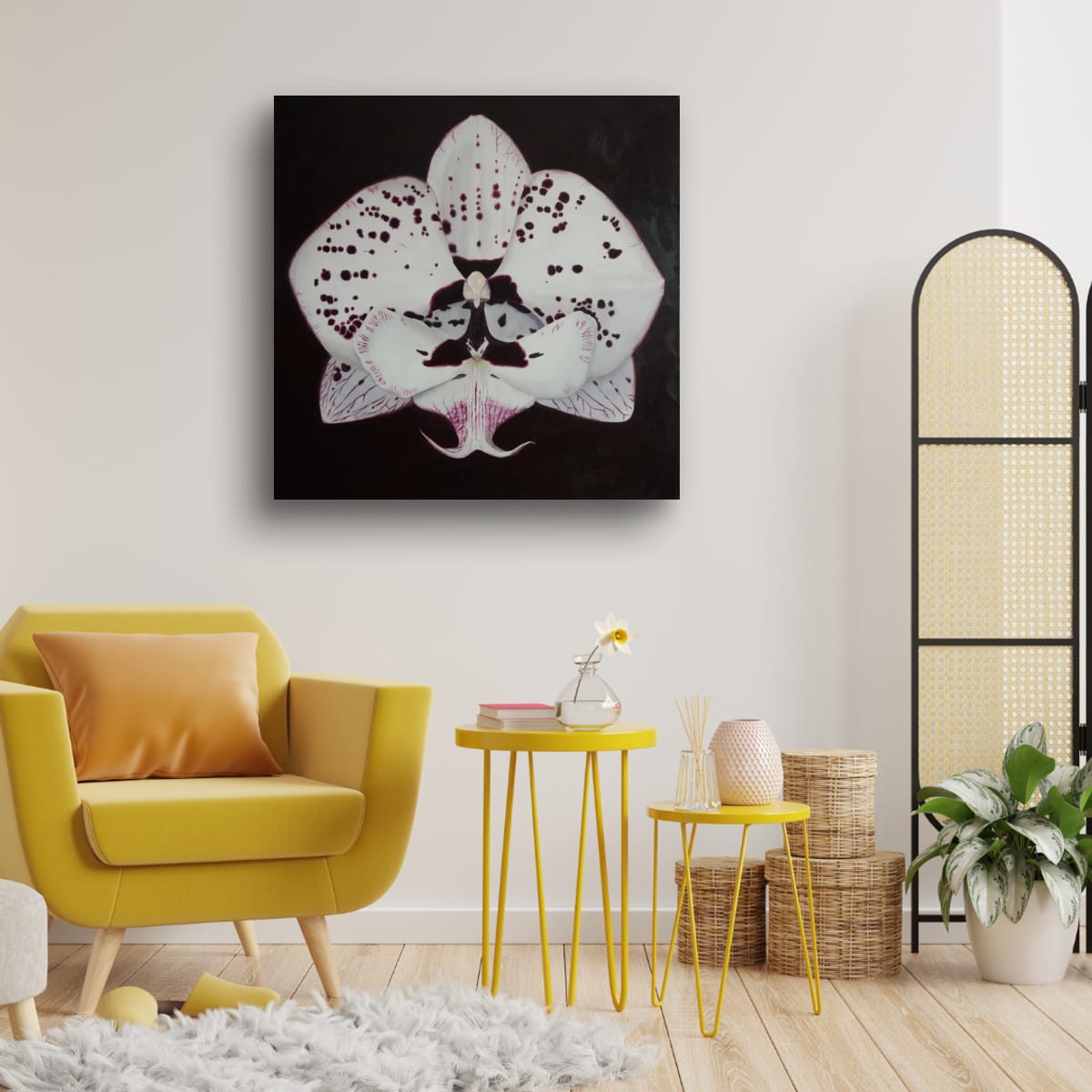 Do You See Me Now? II – Orchid Oil Painting