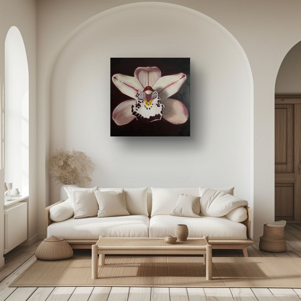 Do You See Me Now? I – Orchid Oil Painting