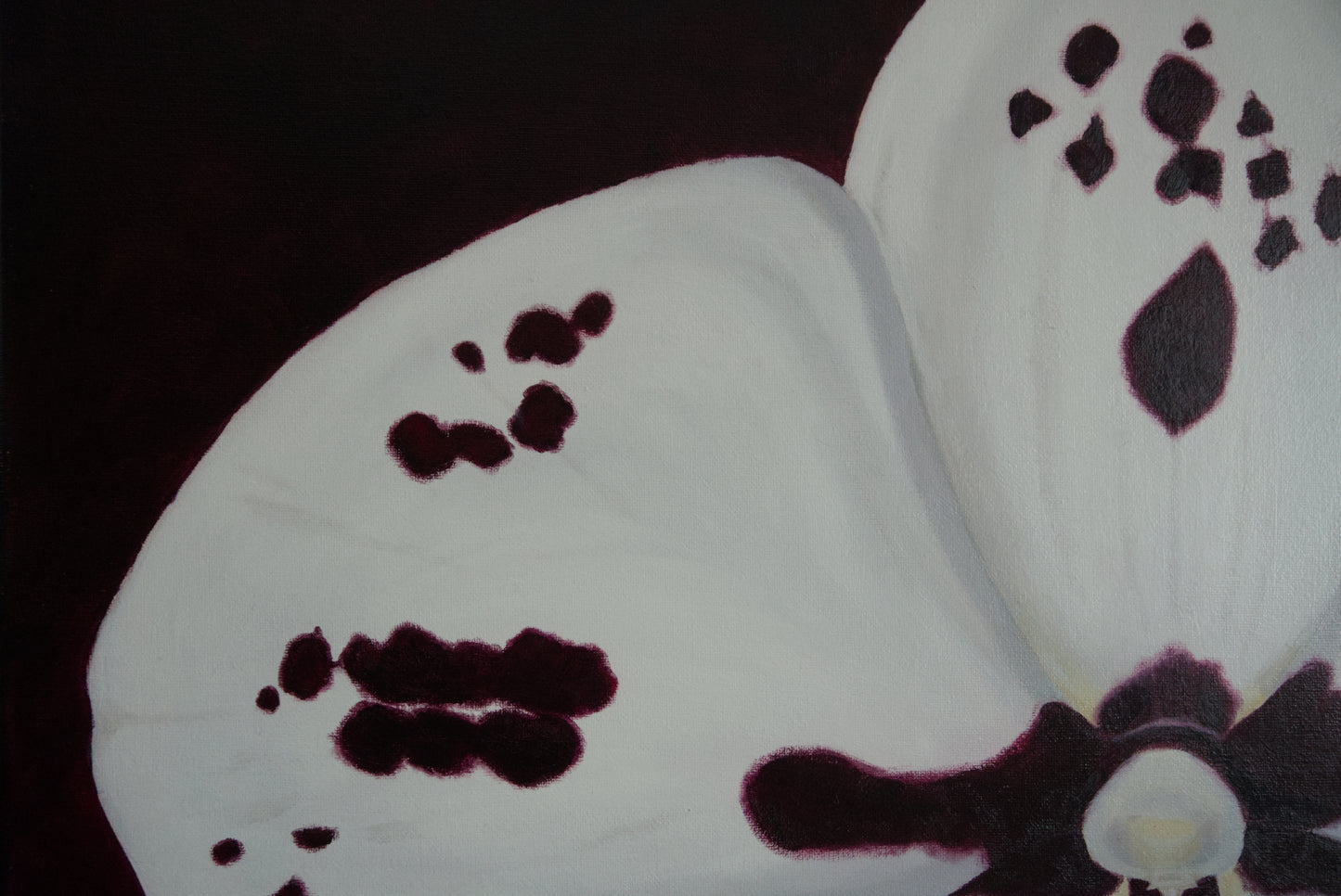 Do You See Me Now? III – Orchid Oil Painting